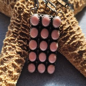 Native Pink Conch Sterling Necklace